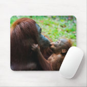 Orang-oetan moeder met baby muismat (Met muis)