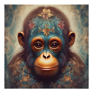 Orang-oetan nr. 2 Glanzend Poster