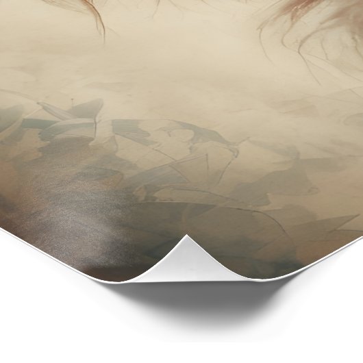 Orang-oetan nr. 6 Glanzend Poster (Hoek)