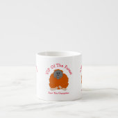 Orang-oetan ontwerp gepersonaliseerd espresso kop (Voorkant)