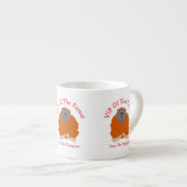 Orang-oetan ontwerp gepersonaliseerd espresso kop (Voorkant rechts)