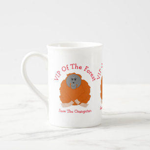 Orang-oetan ontwerp gepersonaliseerd porselein kop