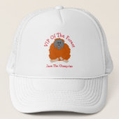 Orang-oetan ontwerp gepersonaliseerd trucker pet (Voorkant)
