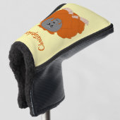 Orang-oetan ontwerp golfheadcover (3/4 voorkant)