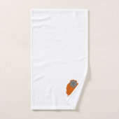 Orang-oetan ontwerp met monogram bad handdoek (Handdoek)