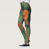 Orang-oetan Retro Kleurrijk Gepersonaliseerd Patro Leggings (Links)