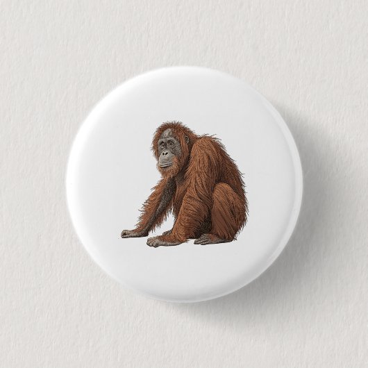 Orang-oetan Ronde Button 3,2 Cm (Voorkant)