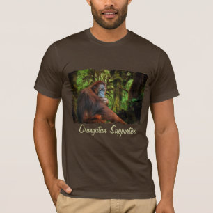 Orang-oetan Supporter Red Ape Wildlife Art T-shirt