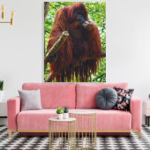 Orang-oetan - Vol Canvas Afdruk (Insitu (Woonkamer))
