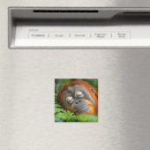 Orang-oetan Wilde Dier Rustend Portret Magneet (Insitu (Vaatwasser))