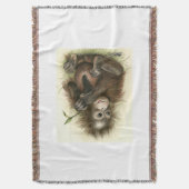 Orang-oetanbaby met bladeren deken (Voorkant Verticaal)