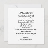 Orang-oetangs vieren, aap afbeelding verjaardag kaart (Achterkant)