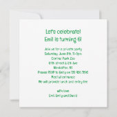 Orang-oetangs vieren, aap afbeelding verjaardag kaart (Achterkant)