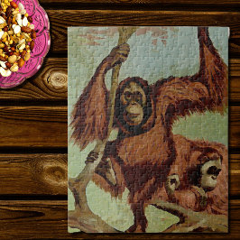  orang-oetans op een boom legpuzzel