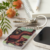 orang-oetans op een boom sleutelhanger (Voorkant Rechts)