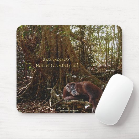 Orang-oetans & regenwoud Wildlife-support Mousepad Muismat (Met muis)