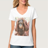 ORANGATAN DAMES T-SHIRT (Voorkant)