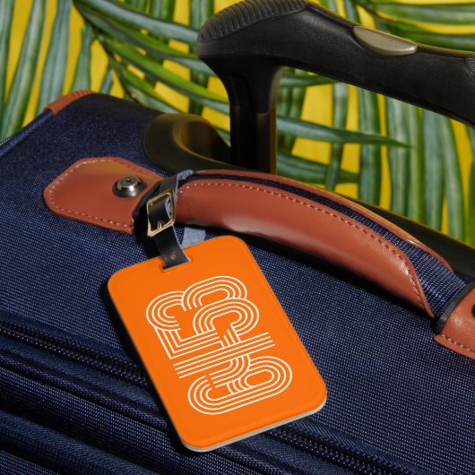 Orange 6453 Luggage Tag Bagagelabel (Voorkant Insitu 1)