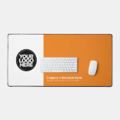 Orange | Aangepaste Business Logo-naam, slogan Bureaumat (Keyboard & Muis)