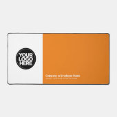 Orange | Aangepaste Business Logo-naam, slogan Bureaumat (Voorkant)