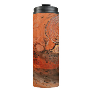 Orange abstract painting thermosbeker