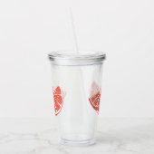 Orange Acryl Drinkbeker (Links)