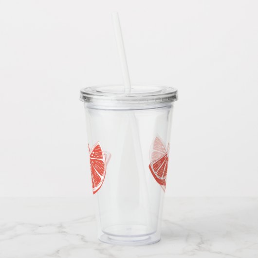 Orange Acryl Drinkbeker (Links)