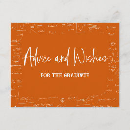Orange Advice and Wishes for the Graduate  Informatiekaartje