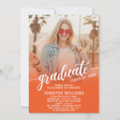 Orange | Afstuderen Foto Afstudeerder Afstuderen P Kaart (Voorkant)