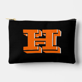 Orange and Black College Block Font Initial Etui