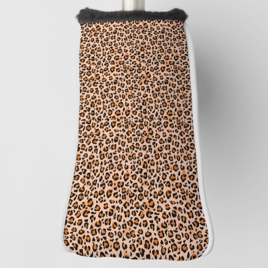 Orange and Brown Leopard Print Golfheadcover (Draai 90)