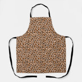 Orange and Brown Leopard Print Schort (Voorkant)