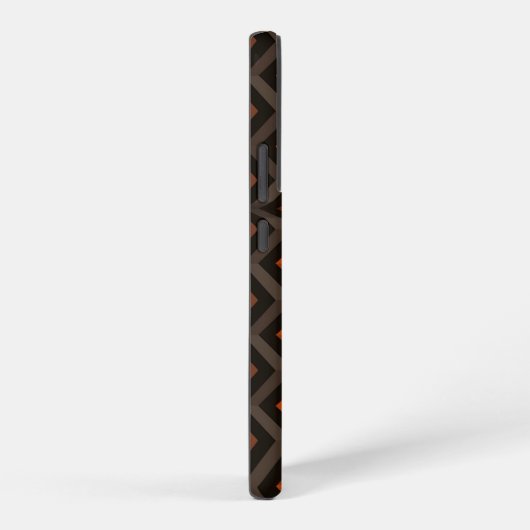 Orange and Brown Zigzag Pattern Samsung Galaxy Hoesje (Rechterkant)