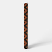 Orange and Brown Zigzag Pattern Samsung Galaxy Hoesje (Linkerkant)