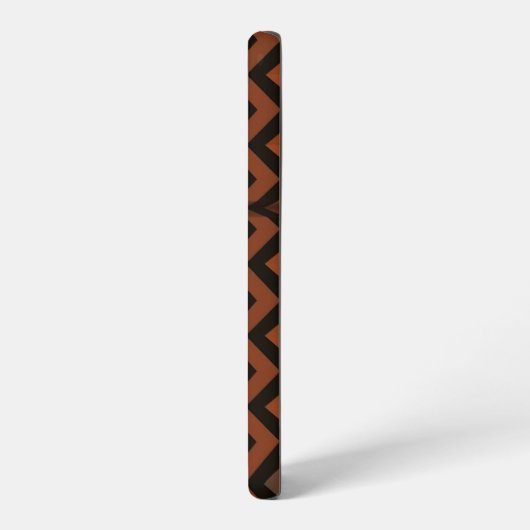 Orange and Brown Zigzag Pattern Samsung Galaxy Hoesje (Linkerkant)