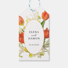 Orange and Cream Tulip Wedding Cadeaulabel