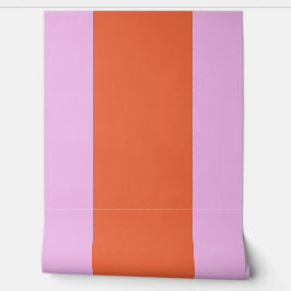 Orange and Pink Stripes Behang