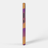 Orange and Purple Abstract Wave Pattern Samsung Galaxy Hoesje (Rechterkant)
