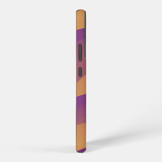 Orange and Purple Abstract Wave Pattern Samsung Galaxy Hoesje (Rechterkant)