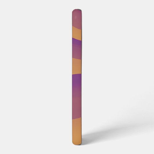 Orange and Purple Abstract Wave Pattern Samsung Galaxy Hoesje (Linkerkant)