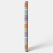 Orange and Purple Plaid Pattern Monogram Samsung Galaxy Hoesje (Linkerkant)