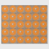 Orange and Silver Graduation Cadeaupapier (Vlak)