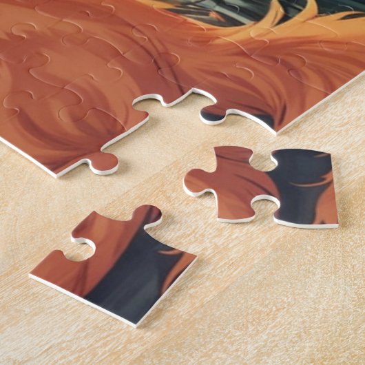 Orange and White Cat Legpuzzel (Zijkant)