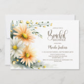 Orange and White Daisies Bridal Shower Kaart (Voorkant)