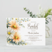 Orange and White Daisies Bridal Shower Kaart (Staand voorkant)