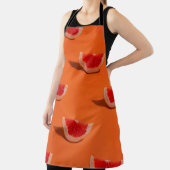 ORANGE AND WHITE FLORAL TEXTILE SCHORT (Insitu)