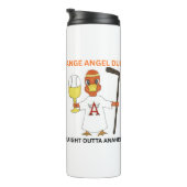 Orange Angel Duck 24oz water bottle Thermosbeker (Geroteerd rechts)