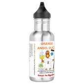 Orange Angel Duck Water Bottle Waterfles (Rechts)