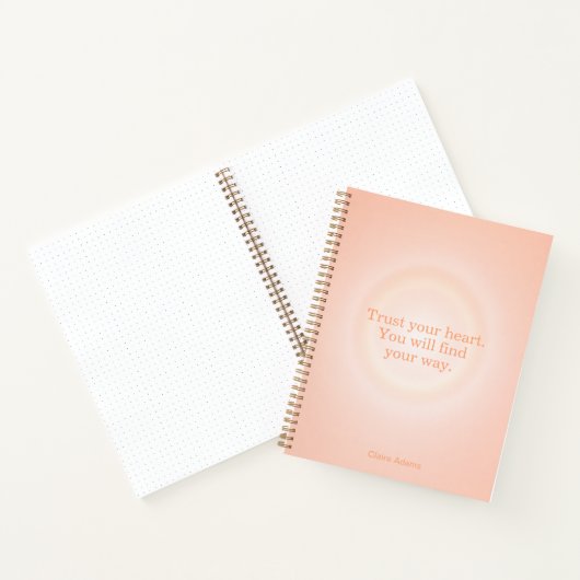 Orange Aura Message Notebook Notitieboek (Binnen)