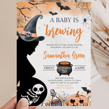 Orange Baby is Brewing Halloween Babyborrel